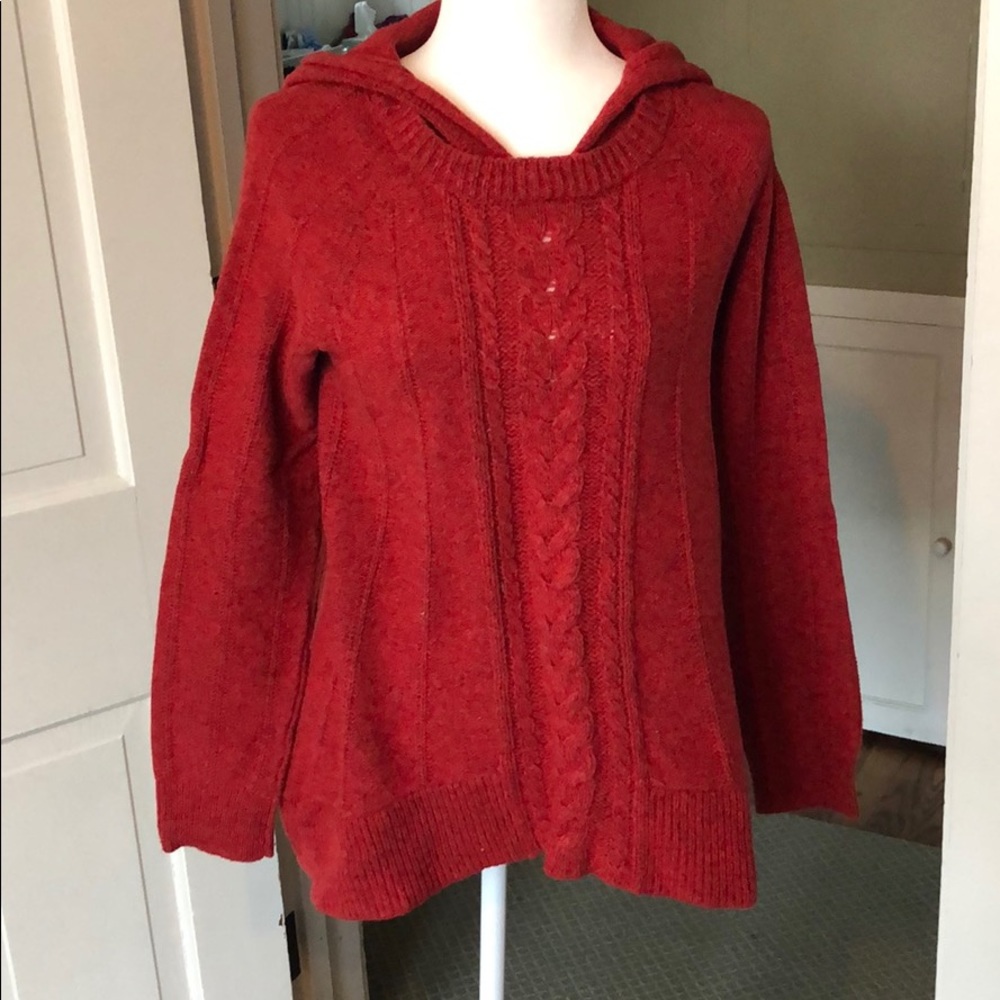 Anthropologie hooded sweater, size M.